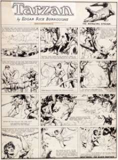 Hal Foster Tarzan Sunday Comic Strip Original Art dated 11-6-32 (United Feature Syndicate, 1932). This - | Heritage