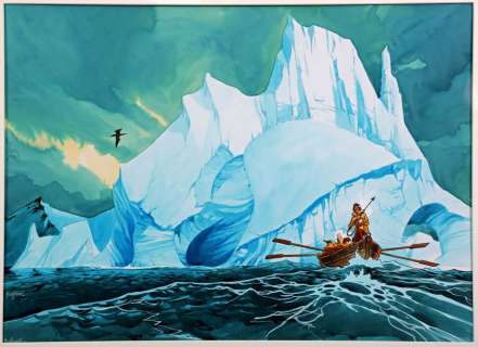 Bonhomme | Esteban, illustration grand format Ã  l’encre de C… | Millon