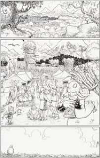 Terry Moore Fables #107 Complete 20-Page  Story Original Art (DC/Vertigo, 2011).... (Total: 19 Original  Art)