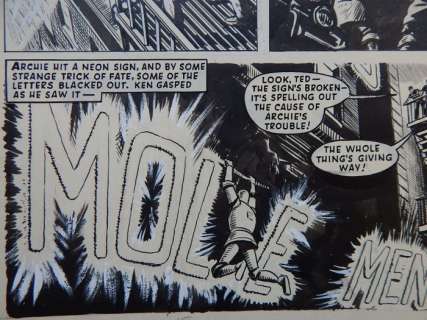 Kearon, Edward | Kearon, Edward - Originele pagina - Archie, de man van Staal - Mole Men - (1964) | Catawiki