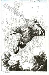 Jim Lee, Scott Williams - Aquaman 80Th Anniversary Page Cover