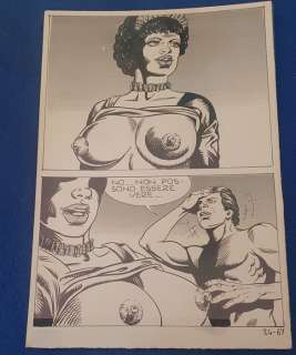 Collectif Étudiant En Art | Corna vissute ultra hard N°24 - 7 planches originales - Orgasmo blanco e nero - (1987) | Catawiki