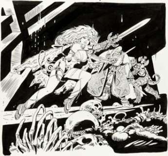 Frank Thorne Ghita d‘Alizarr Deuxième Édition # 1 Couverture (Catalan Communications,1990)....