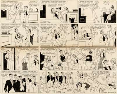 Chic Young Blondie Sunday Comic Strip Original Art dated 12-4-32 (King Features Syndicate, 1932)....