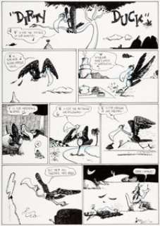  - Bobby London Dirty Duck Book #1 Complete 1-Page "Dirty Duck" Story Original Art (Coconut Comix/Company & Sons, 197...