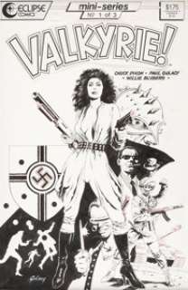  - Paul Gulacy Valkyrie! #1 Cover Original Art (Eclipse, 1987)....