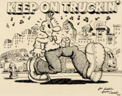 Robert Crumb "Keep On Truckin’" Illustration Original Art (1969).... | Heritage