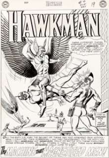 Murphy Anderson Hawkman #4 Complete 11-Page Story "The Machine That Magnetized Men!" Original - | Heritage