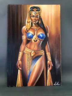 Barbeni | BarBeni - Original painting-illustration style -sexy Egyptian Queen -Size: 43*28*1 cm | Catawiki