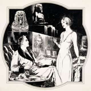John R. Flanagan Collier‘s 7-16-32 "The Mask of Fu Manchu" Part 11 Illustration Original A...