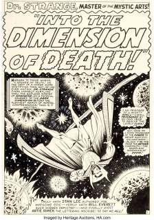 Bill Everett Strange Tales #152 Complete 10-Page Story "Into the Dimension of Death" Original Art Marvel, 1967).... (Total: 10 Original Art)