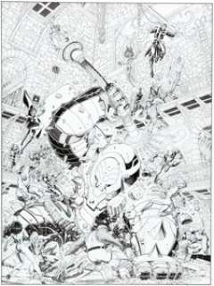 Arthur Adams Fear Itself: The Fearless #11 Cover Original Art (Marvel, 2012)....