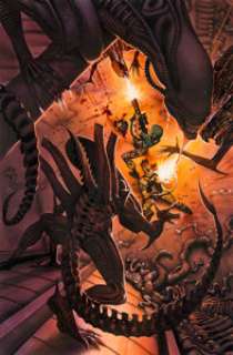 Denis Beauvais Aliens #2 Splash Page 21 Original Art (Dark Horse, 1989)....