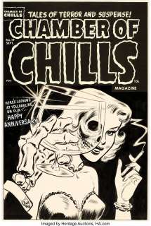 Lee Elias Chamber of Chills #19 Cover Original Art (Harvey, 1953).... | Heritage