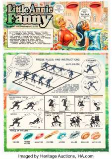 Harvey Kurtzman and Will Elder Playboy August 1979 Little Annie Fanny Complete 3-Page Story Original Art -