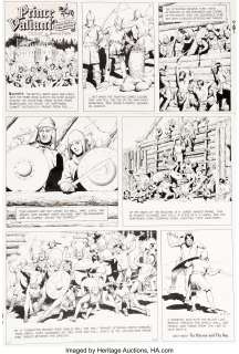 Hal Foster Prince Valiant #1500 Sunday Comic Strip Original Art dated 11-7-65 (King Features Syndicate, - | Heritage