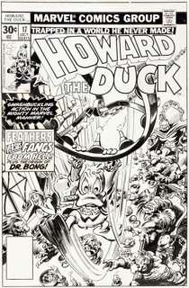 Gene Colan and Tom Palmer Howard the Duck #17 Cover Original Art (Marvel, 1977). On this cover to the origin -