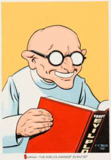 C. C. Beck -- Sivana Illustration Original Art (1981)....