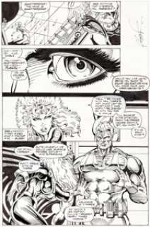 Rob Liefeld and Brian Murray X-Force #5 Story Page 14 Original Art (Marvel,1991). Siryn‘s observation of -