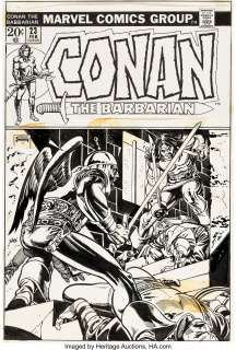Gil Kane | Conan the Barbarian #23 Cover Original Art (Marvel, 1973). | Heritage