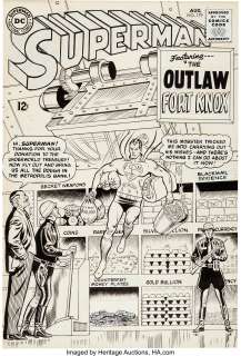 Curt Swan and George Klein - Superman #179 Cover Original Art (DC, 1965).