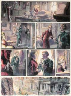 Enrique Corominas - Dorian Gray Planche 34 (Daniel Maghen, 2011). Enrique Corominas Dorian Gray Story Page 34 Original Art (Daniel Maghen, 2011).