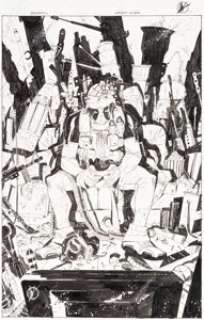 Scalera, Matteo - Matteo Scalera and Moreno Dinisio Deadpool #25 Variant Cover Original Art (Marvel, 2013)....