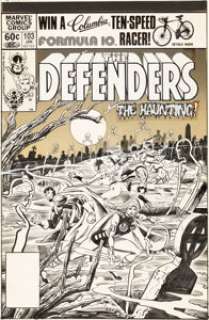 Milgrom, Al | Al Milgrom Defenders #103 Cover Original Art (Marvel, 1982).... | Heritage