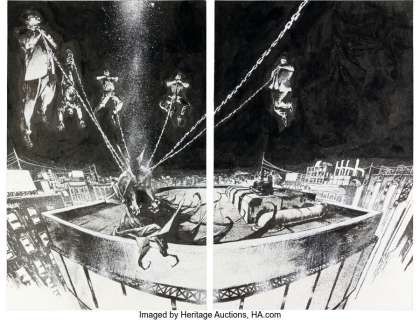 Jason Shawn Alexander Spawn #277 Double Splash Page 16 & 17 Original Art (Image, 2017). ... (Total: 2 Original Art)