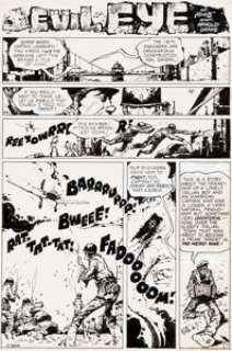 NiÃ±o, Alex - Alex NiÃ±o Weird War Tales #16 Complete 7-Page Story "Evil Eye" Original Art (DC, 1973).... (Total: 17 Original Art)
