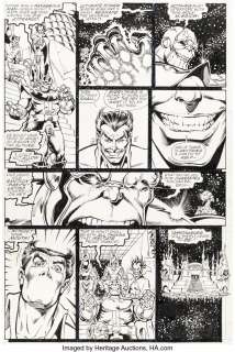 Pérez , George - George Pérez and Joe Rubinstein The Infinity Gauntlet #2 Story Page 13 Original Art (Marvel, 1991)....