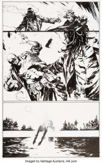 Alexander, Jason Shawn - Jason Shawn Alexander Hellboy: They That Go Down to the Sea in Ships Story Page Original Art (Dark Horse, 2007)....