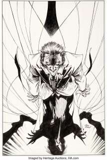 Kubert, Andy - Andy Kubert Joker‘s Asylum: Joker #1 Cover Original Art (DC, 2008)....