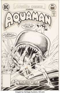 Aparo, Jim - Jim Aparo Adventure Comics #449 Aquaman Cover Original Art (DC, 1977)....