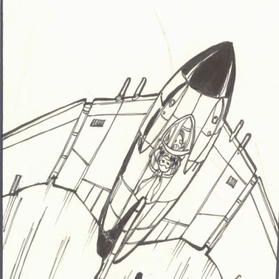 AIRBOY: DEADEVE, Issue 4, Pg.17, Original Art | Russ Cochran