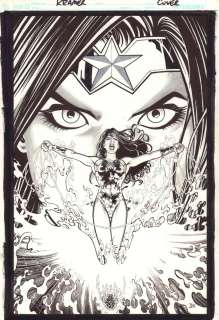 Don Kramer - wonder woman unpublished cover - signed