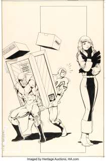 Maguire, Kevin | Kevin Maguire and Al Gordon Justice League International #8 Cover Original Art (DC, 1987). ... | Heritage