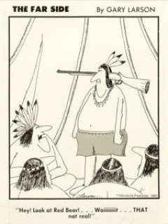 Larson, Gary | Gary Larson Far Side Daily Comic Strip Original Art dated 8-17-1983 (Chronicle Features, 1983).... | Heritage