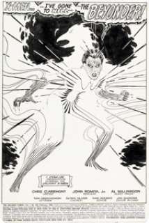 Romita Jr., John - John Romita Jr. and Al Williamson The Uncanny X-Men #202 Splash Page 1 Phoenix (Rachel Summers) Original Art (Marv...