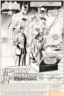 Novick, Irv - Irv Novick and Frank McLaughlin Batman #326 Splash Page 1 Catwoman Original Art (DC, 1980)....