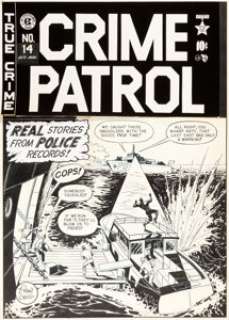 Craig, Johnny | Johnny Craig Crime Patrol #14 Cover Original Art (EC, 1949).... | Heritage