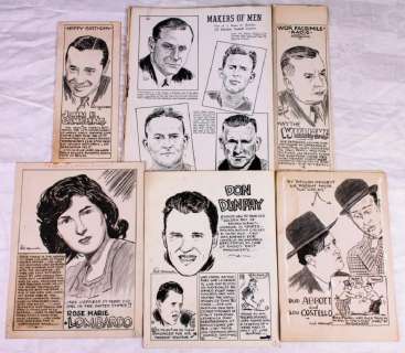 Original Portraits by Milt Hammer (6) | Goldfinch Auctions
