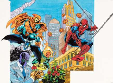 Merino, Jesus - Jesus Merino Archivos Spiderman Cover Original Art (Forum Comics, 1997)....