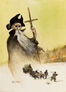 Jean-François Charles Les Pionniers du Nouveau Monde, Le Champ d‘En-Haut #3 Cover Painting Original Art (Glénat, 1...