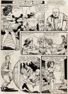 Matt Baker Flamingo #1 Story Page 6 Original Art (Iger/A-List, c. 1950s-1980s).