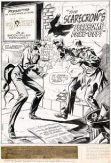 Irv Novick and Tex Blaisdell The Joker #8 Splash Page 1 Original Art (DC, 1976).