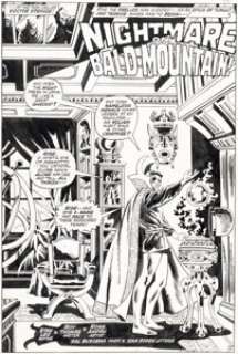 Ross Andru and Sal Buscema Marvel Feature #2 The Defenders Splash Page 4 Dr. Strange Original Art (Marvel, 1972).