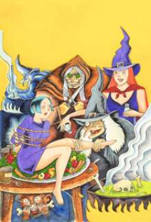 Richard Sala Evil Eye #3 Cover Preliminary Original Art (Fantagraphics, 1999).