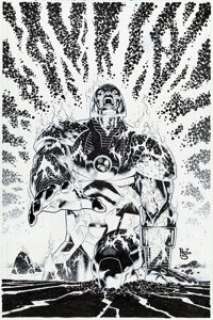 Paulo Siqueira Earth 2: World‘s End #10 Darkseid Cover Original Art (DC, 2015).