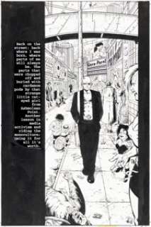 Darick Robertson and Rodney Ramos Transmetropolitan #16 Splash Page 11 Original Art (DC, 1998).